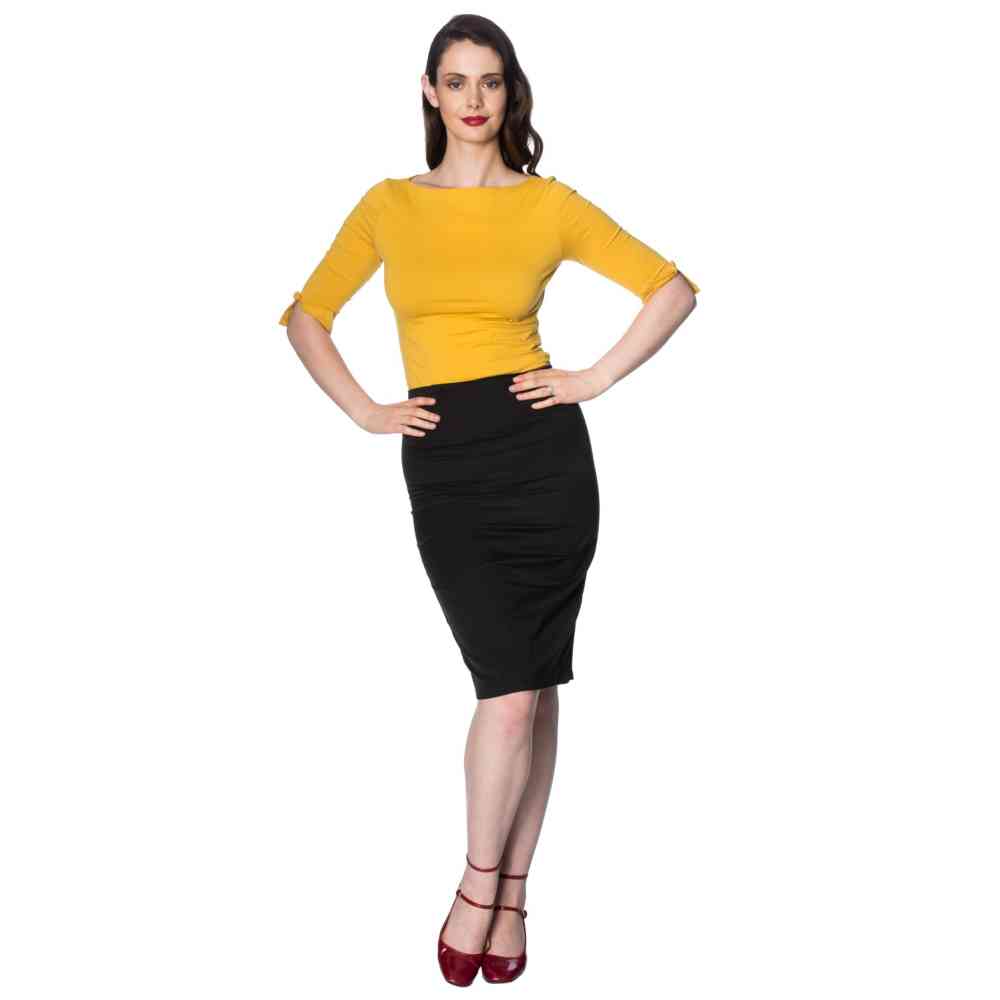 Dancing Days - OONAGH BASIC Longsleeve top - Geel